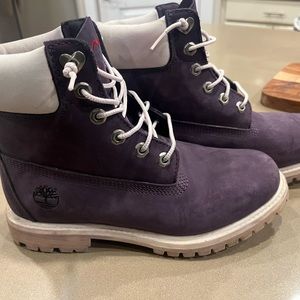 Purple Timberland Boots